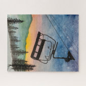 Last Run Jigsaw Puzzle for Skiers Legpuzzel (Horizontaal)