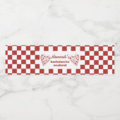 Last Slice Pizza Bachelorette Waterfles Etiket (Enkel label)