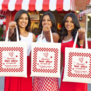 Last Slice Pizza Bachelorette Weekend-feestbanner Tote Bag