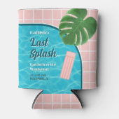 Last Splash Bachelorette Weekend Pool Party Favor Blikjeskoeler (Voorkant)