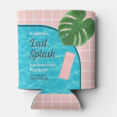 Last Splash Bachelorette Weekend Pool Party Favor Blikjeskoeler (Achterkant)