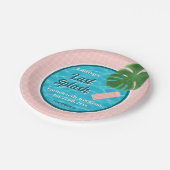 Last Splash Bachelorette Weekend Pool Party Papieren Bordje (Gekanteld)