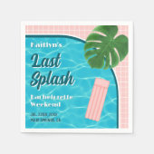 Last Splash Bachelorette Weekend Pool Party Servet (Voorkant)
