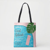 Last Splash Bachelorette Weekend Pool Party Tote Bag (Voorkant)