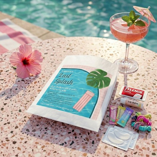 Last Splash Bachelorette Weekend Recovery Kit Bedankzakje