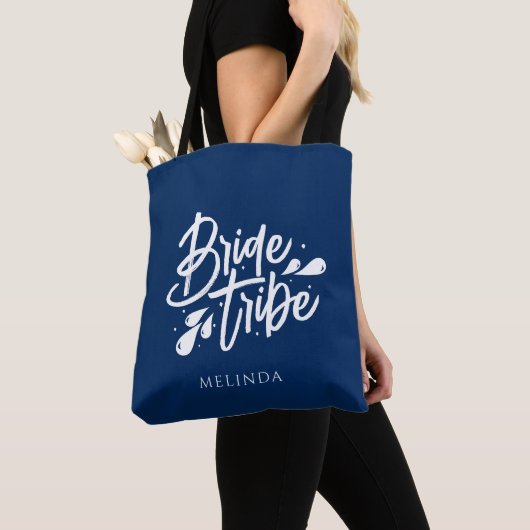 Last Splash Nautical Bachelorette Bride Tribe Tote Bag (Dichtbij)