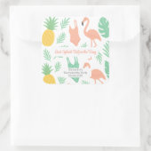 Last Splash" Sticker met palmbomen, zwempakken (Tas)