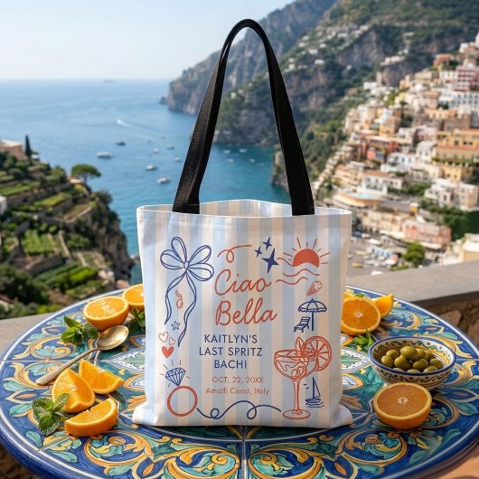 Last Spritz Amalfi Coast Bachelorette Party Tote Bag