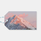 Last sun light on mountain Storžič, Slovenia Cadeaulabel (Achterkant Horizontaal)