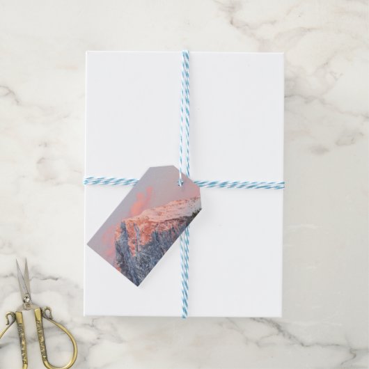 Last sun light on mountain Storžič, Slovenia Cadeaulabel (Met Touw)