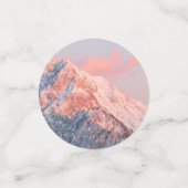 Last sun light on mountain Storžič, Slovenia Confetti (Kleine voorkant)