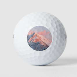 Last sun light on mountain Storžič, Slovenia Golfballen