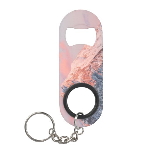 Last sun light on mountain Storžič, Slovenia Mini Flessenopener (Voorkant)