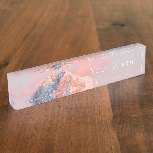 Last sun light on mountain Storžič, Slovenia Naambordje (Zijkant)