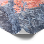 Last sun light on mountain Storžič, Slovenia Poster (Hoek)