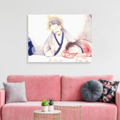 Last Supper, Christus en Sint-John Canvas Afdruk (Insitu (Woonkamer))