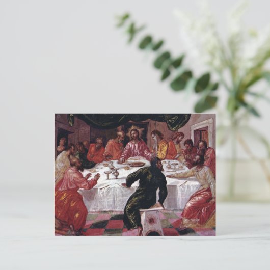 Last Supper - El Greco - c1595 Briefkaart (Staand voorkant)