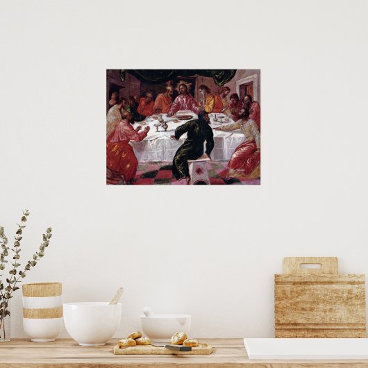Last Supper - El Greco - c1595 Poster (Keuken)