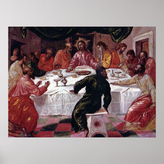 Last Supper - El Greco - c1595 Poster (Voorkant)