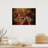 Last Supper - Heinrich Lutzelmann - c1485 Poster (Keuken)
