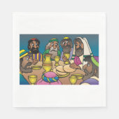Last Supper Religious Napkins Servet (Voorkant)