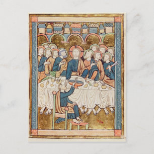 Last Supper uit 'Psautier a l'Usage de Paris Briefkaart