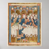 Last Supper uit 'Psautier a l'Usage de Paris Poster (Voorkant)