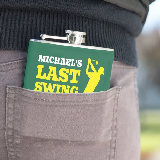 Last Swing Before the Ring Bachelor Party Flask Heupfles (Voorbeeld)