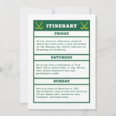 Last Swing Before the Ring Bachelor Party Invite Kaart (Achterkant)