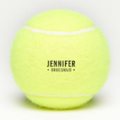 Last Swing Before the Ring Bachelorette Party Tennisballen (Achterkant)