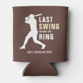 Last Swing Before the Ring Baseball Bachelor Party Blikjeskoeler (Voorkant)