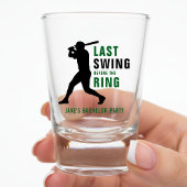 Last Swing Before the Ring Baseball Bachelor Party Shot Glas