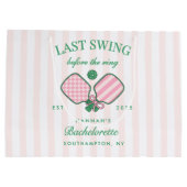 Last Swing Before The Ring Pickleball Bach Weekend Groot Cadeauzakje (Achterkant)