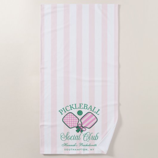 Last Swing Before The Ring Pickleball Bach Weekend Strandlaken (Voorkant)