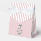 Last Swing Before the Ring pink green bachelorette Bedankdoosjes (Voorkant Zijde)