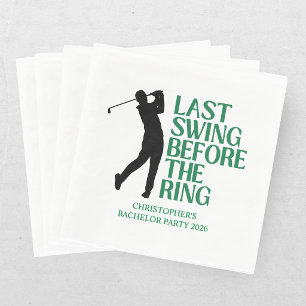 Last Swing Golf Country Club Bachelor Black Green Servet