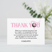 Last Swing Golf Pink Bachelorette Bedankkaart (Staand voorkant)