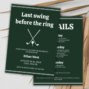 Last Swing Golf Stijlvolle vrijgezellenweekendrout Kaart