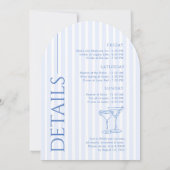 Last Toast On The Coast Bachelorette Weekend Kaart (Achterkant)