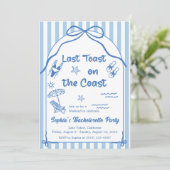 Last Toast On The Coast Bachelorette Weekend  Kaart (Staand voorkant)