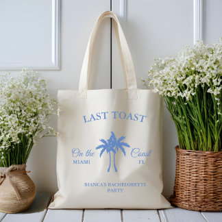 Last Toast on the Coast Bachelorette Weekend Party Grote Tote Bag