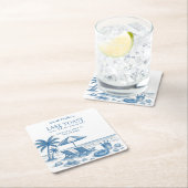 Last Toast on the Coast Beach Bachelorette Party Kartonnen Onderzetters (Insitu)