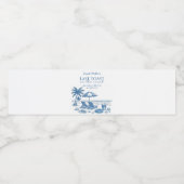 Last Toast on the Coast Beach Bachelorette Party  Waterfles Etiket (Enkel label)