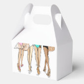 Last Toast on the Coast Beach Bikini Bachelorette Bedankdoosjes (Achterkant)