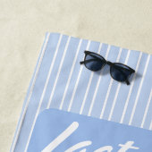 Last toast on the coast Blue Bachelorette party Strandlaken (In situ)