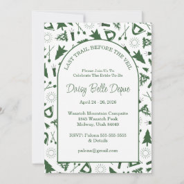 Last Trail Before The Veil Bachelorette Green Kaart