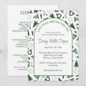 Last Trail Before The Veil Bachelorette Green Kaart (Voorkant / Achterkant)