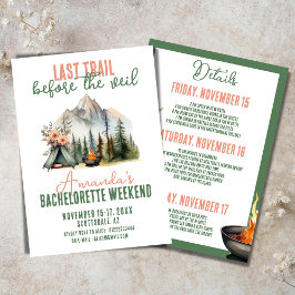 Last Trail Glamping Bachelorette reisweekend Kaart