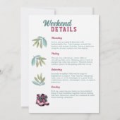 Last Trail Veil Camping Camp Bachelorette Party Kaart (Achterkant)