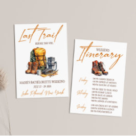Last Trail, Wandelen Bachelorette Weekend Party Kaart